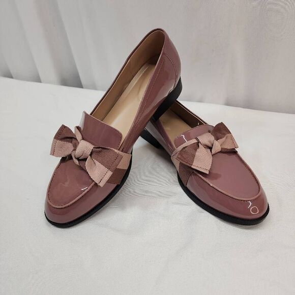 BANDOLINO Lindio Size 11 W Dress Shoe Women's Pink Bow Loafers comfort - Picture 2 of 9
